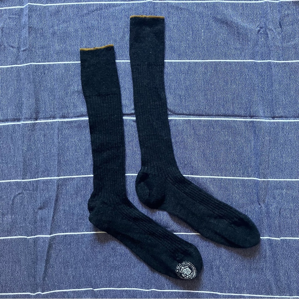J. Press dress socks charcoal gray